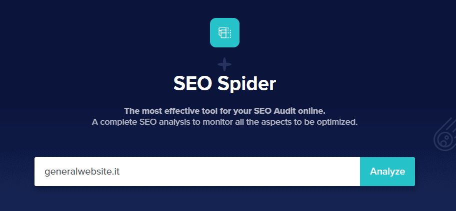 SEO Spider screen